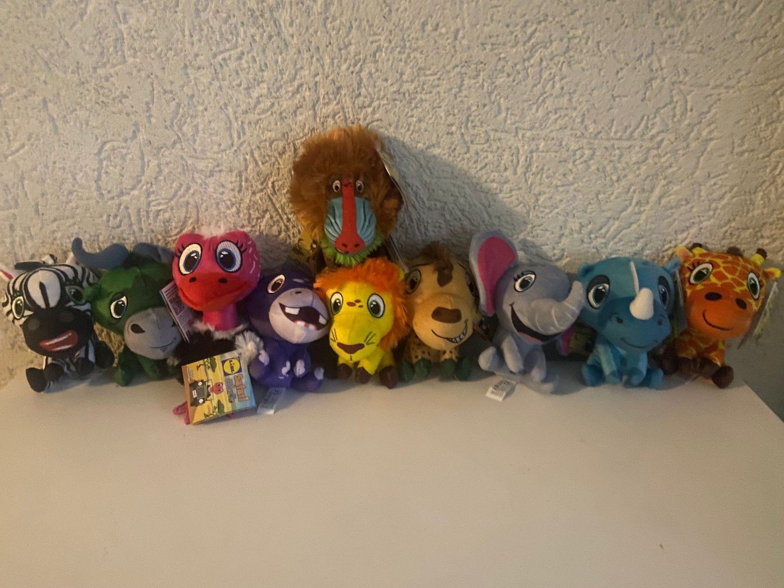 Safari mini knuffels (set), Kinderen en Baby's, Speelgoed | Knuffels en Pluche, Ophalen of Verzenden, Nieuw, Overige typen