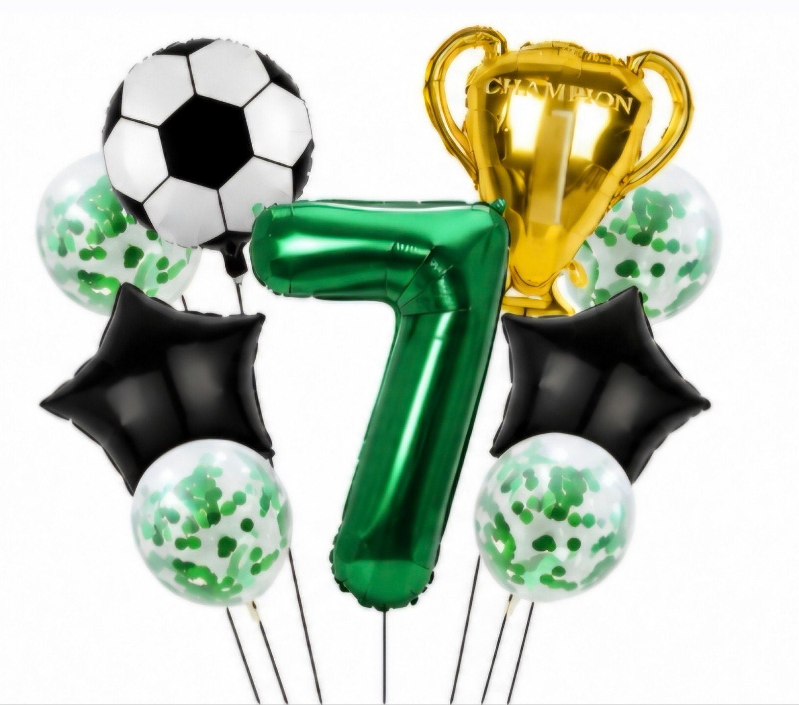 ballonnenset voetbal nummer 7, Ophalen of Verzenden, Versiering, Verjaardag