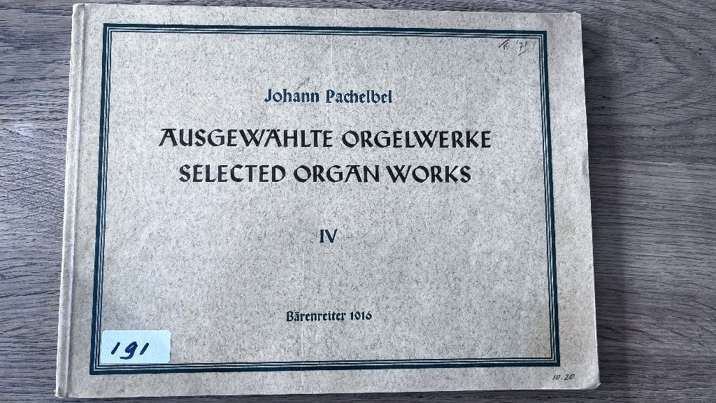 Bladmuziek Orgel - Johann Pachelbel - Orgelwerke IV, Orgel, Gebruikt, Klassiek, Ophalen of Verzenden