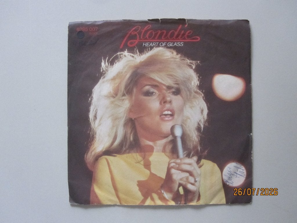 BLONDIE - heart of glass - vinyl 7", Gebruikt, 7 inch, Ophalen of Verzenden, Rock en Metal