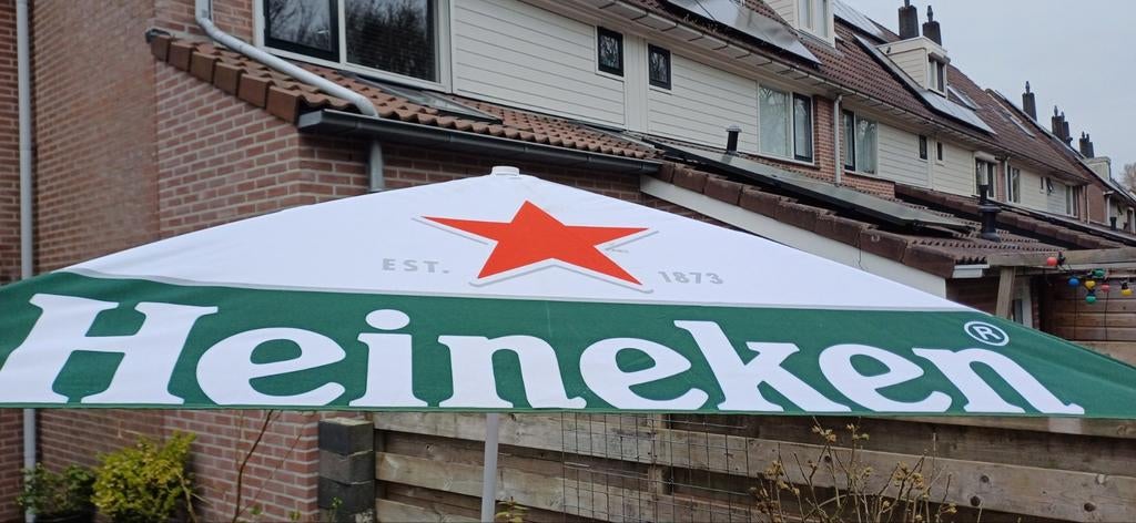 Heineken parasol, Verzamelen, Biermerken, Ophalen, Nieuw, Heineken