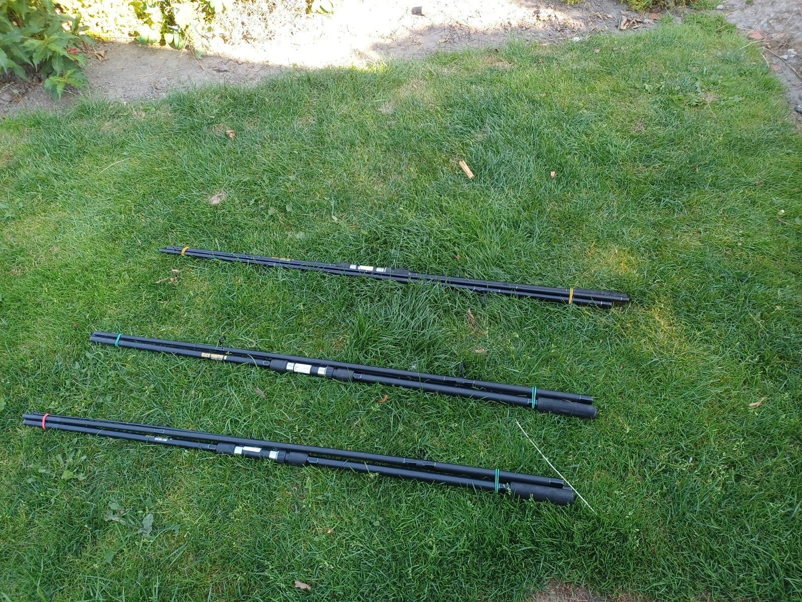 3 Black Phantom karperhengels - Gebruikt, Watersport en Boten, Ophalen, Gebruikt, Werphengel