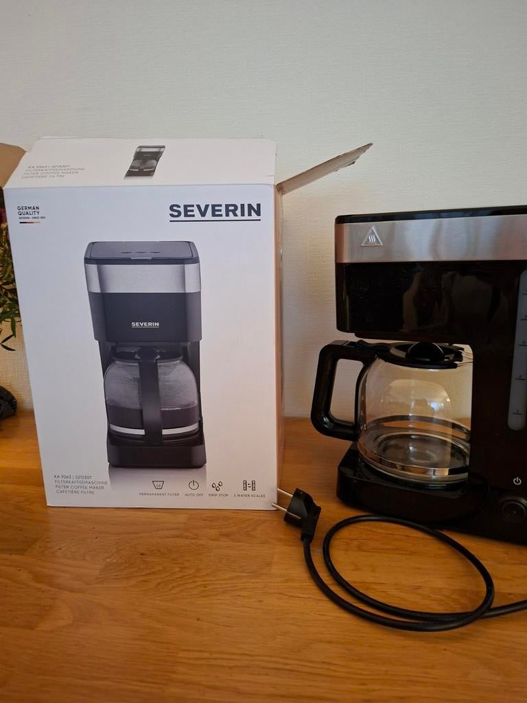 Nieuw Severin Koffiezetapparaat voor 10 kopjes, 10 kopjes of meer, Gemalen koffie, Ophalen of Verzenden, Koffiemachine