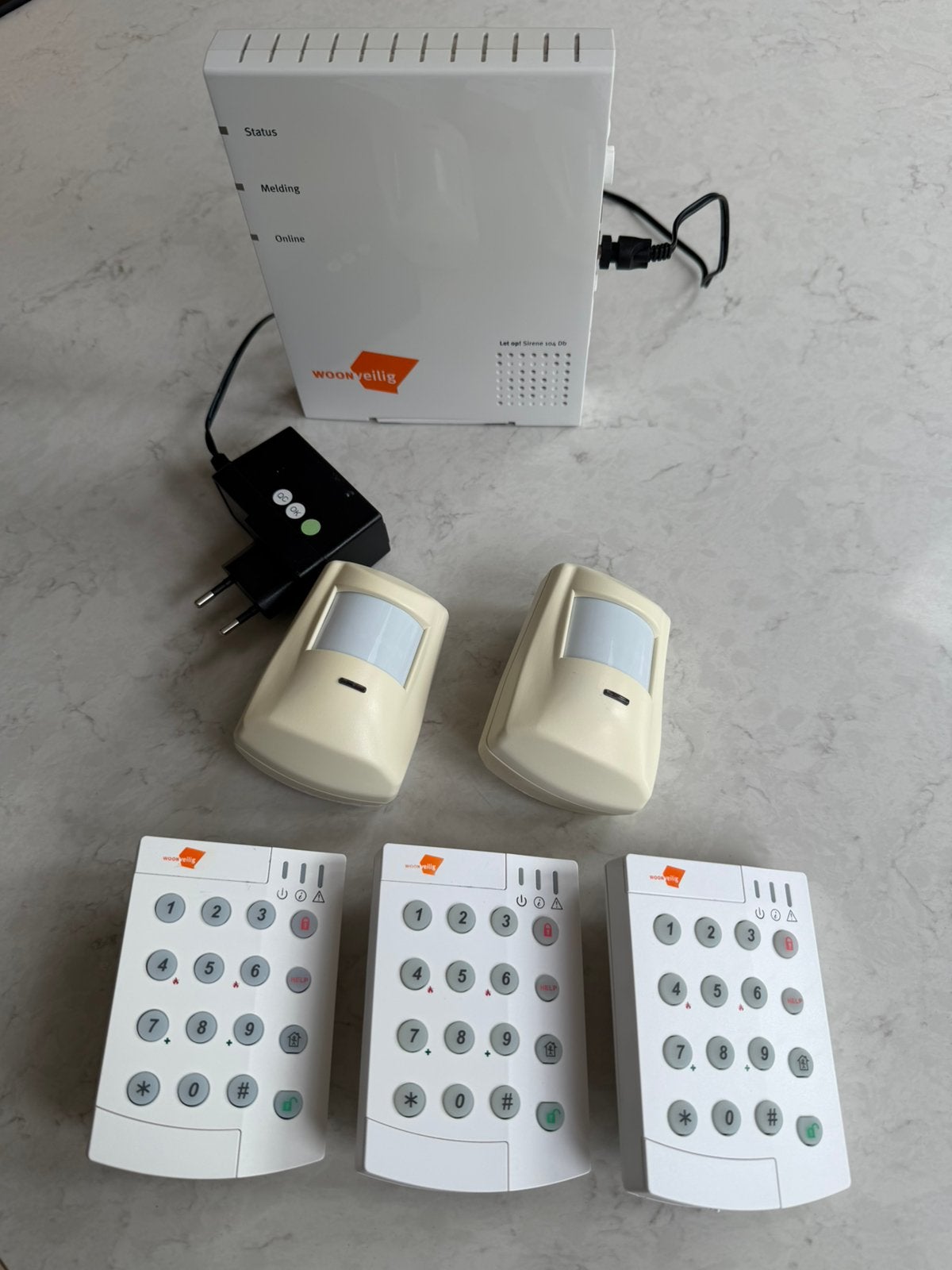 Woonveilig alarmsysteem compleet, Ophalen of Verzenden, Compleet systeem, Draadloos, Beweging