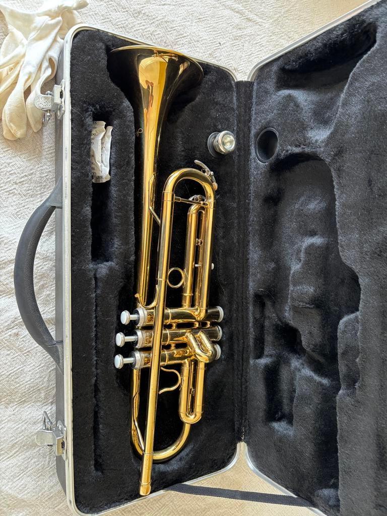 Jäger Trompet, Muziek en Instrumenten, Blaasinstrumenten | Trompetten, Ophalen of Verzenden, Zo goed als nieuw
