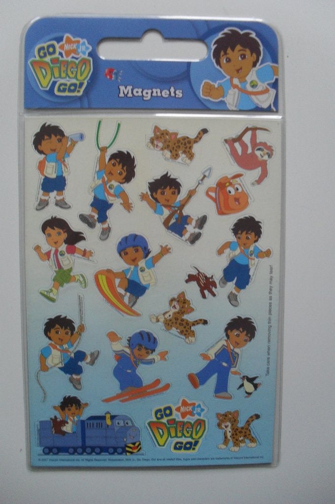 Go Diego Go magneten set groot Nick Jr., Verzenden, Overige figuren, Zo goed als nieuw, Overige typen