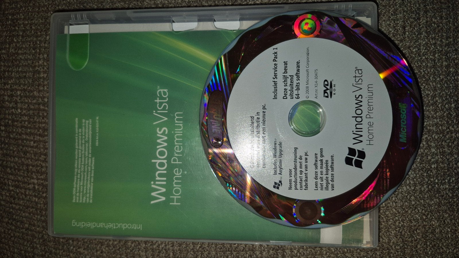 Windows Vista Home Premium 64-bit (incl. Service Pack 1), Computers en Software, Besturingssoftware, Ophalen of Verzenden, Zo goed als nieuw