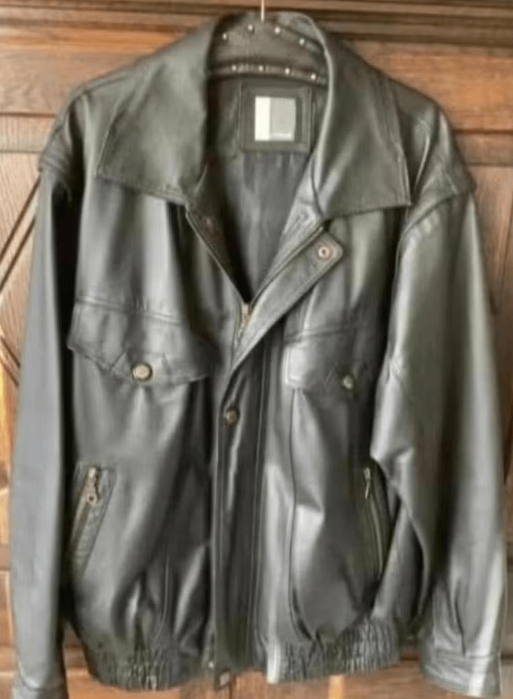 Zwart leren, lederen jas, jack, herenjack, bodywarmer; 54, Motoren, Kleding | Motorkleding, Ophalen of Verzenden, Tweedehands