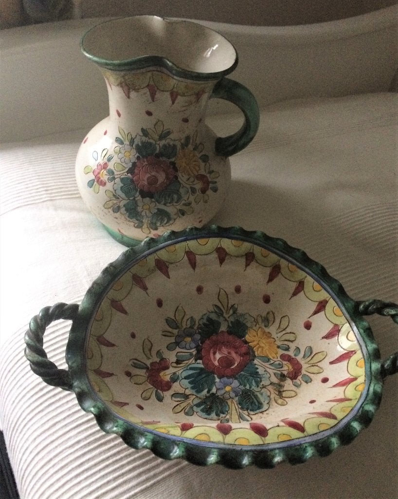 Fraai gedecoreerde Italiaanse set, Ophalen