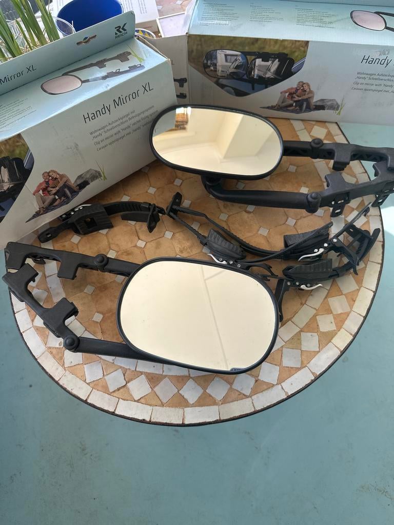 2 Handy Mirror XL caravan spiegels, Ophalen of Verzenden, Gebruikt