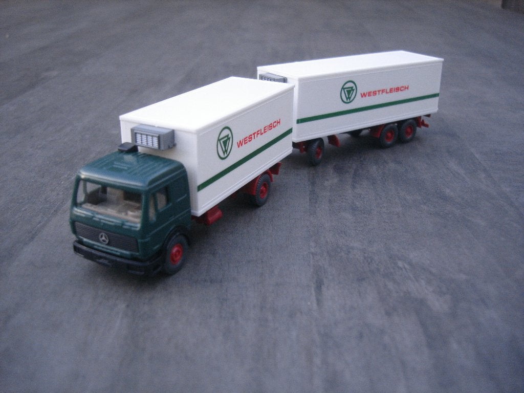 MB koeltrekker/aanhanger Westfleisch, Wiking H0, Ophalen of Verzenden, Nieuw, Bus of Vrachtwagen, Wiking