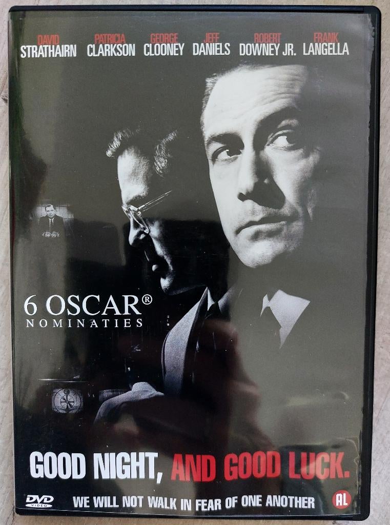 DVD Good Night, and Good Luck (2005) George Clooney, Alle leeftijden, Ophalen, Zo goed als nieuw, Historisch of Kostuumdrama