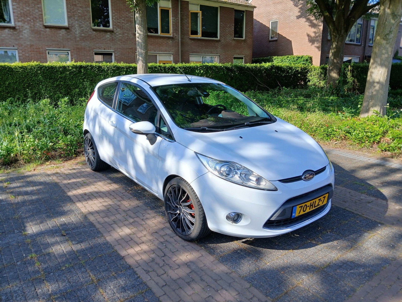 Ford Fiësta 1.25 44KW 3DR 2009 Wit, Auto's, Ford, Voorwielaandrijving, Stof, 4 cilinders, Wit