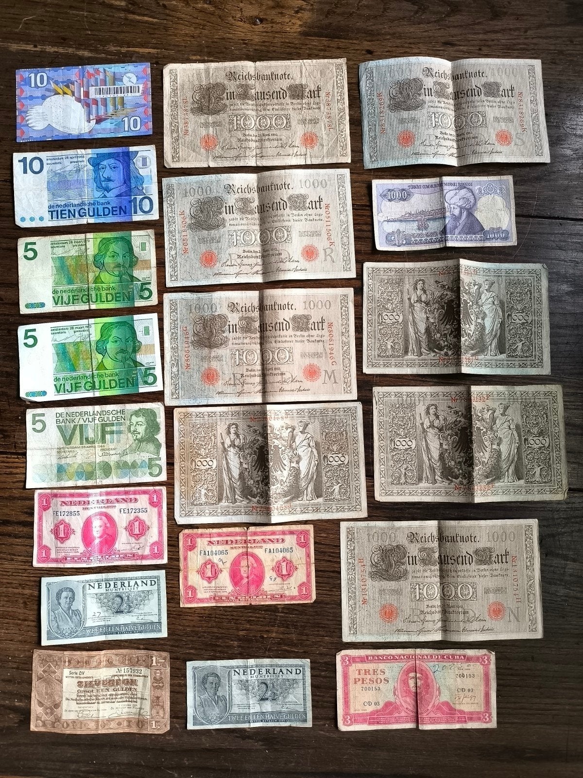 bankbiljetten 20 stuks 1 lot, Ophalen of Verzenden
