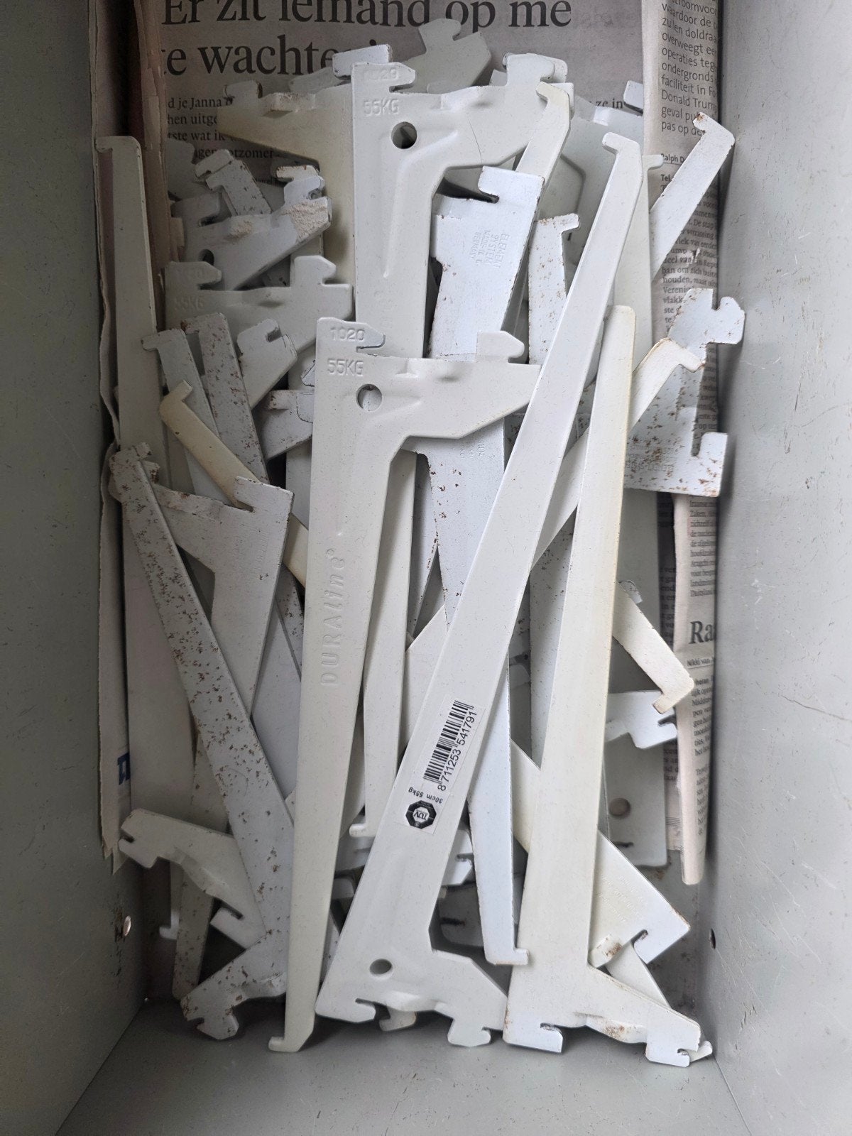 Diverse witte plankdragers - verschillende maten, Ophalen of Verzenden, Gebruikt