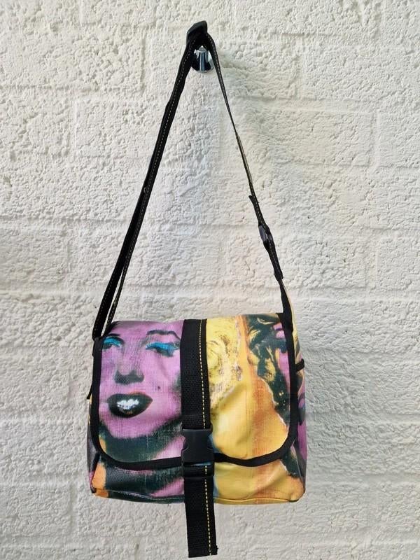 Andy Warhol Marilyn Monroe tas Y2K, Ophalen of Verzenden, Bruin, Handtas