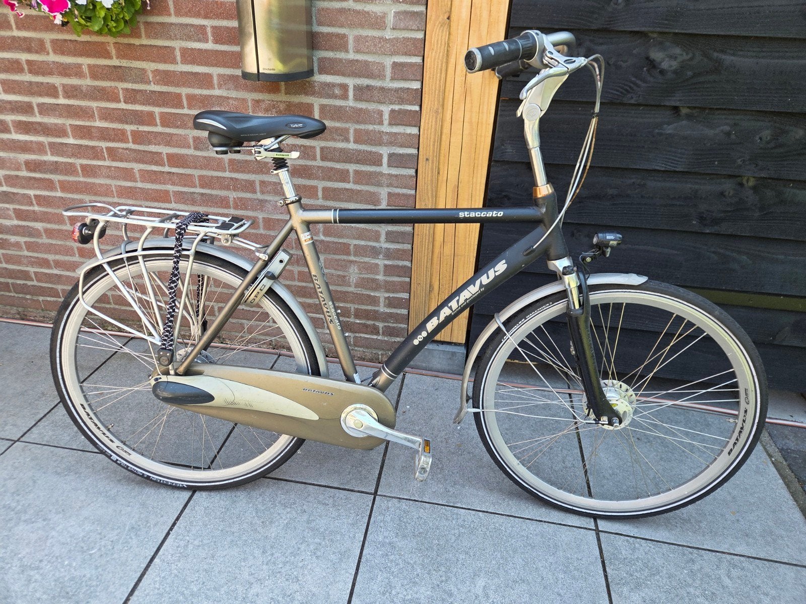 Batavus Staccato herenfiets - Goede Staat, Fietsen en Brommers, Fietsen | Dames | Damesfietsen, Velgrem, Versnellingen, Batavus