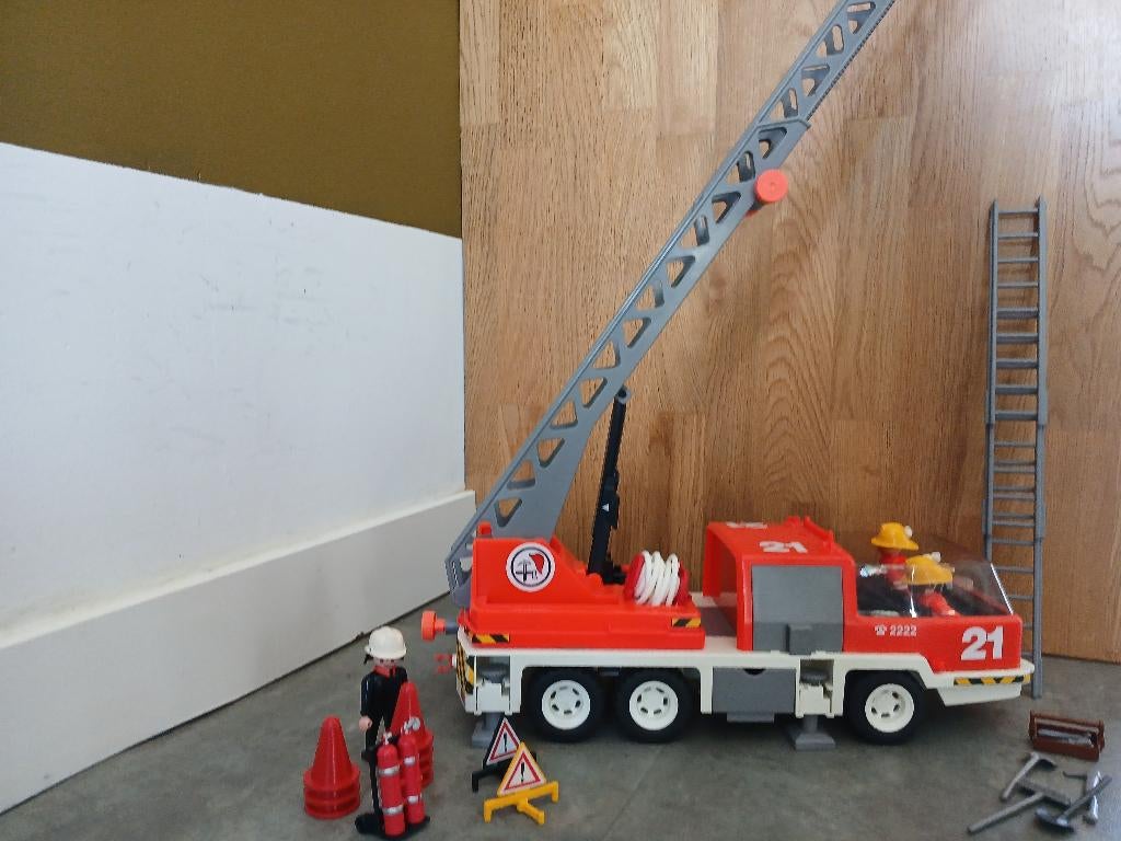 playmobil brandweerauto, Kinderen en Baby's, Speelgoed | Playmobil, Ophalen, Zo goed als nieuw, Complete set
