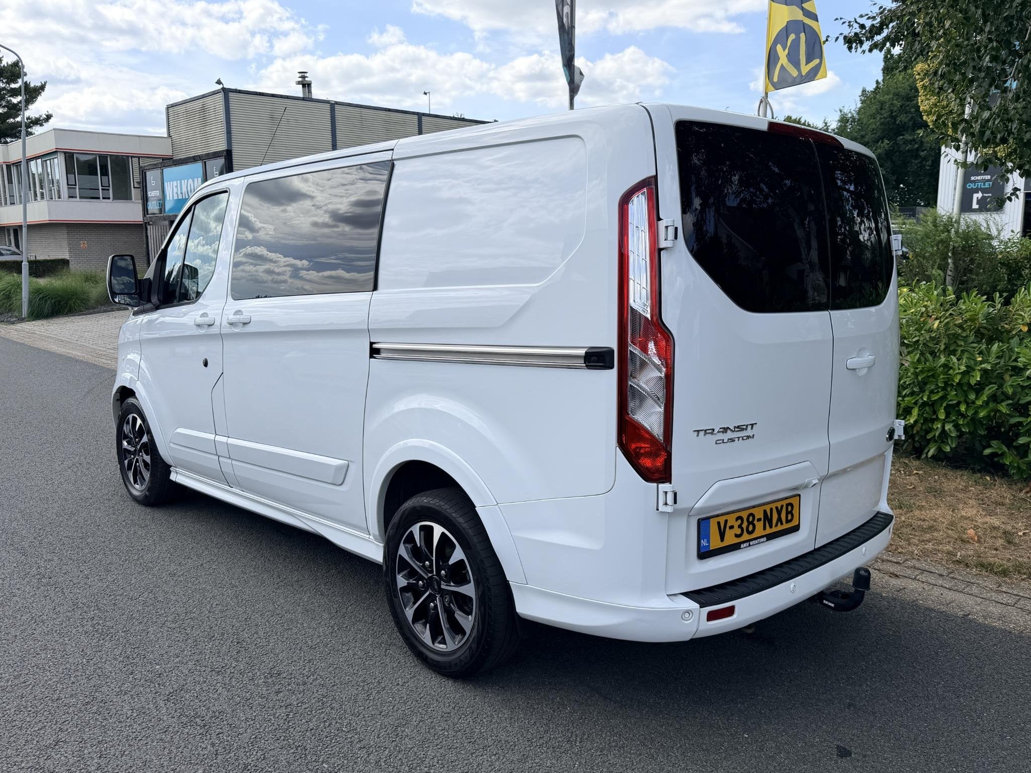 Ford Transit Custom 2.0 TDCI Sport 170PK Automaat•Leder•, Auto's, Euro 6, 4 cilinders, 1650 kg, Bedrijf