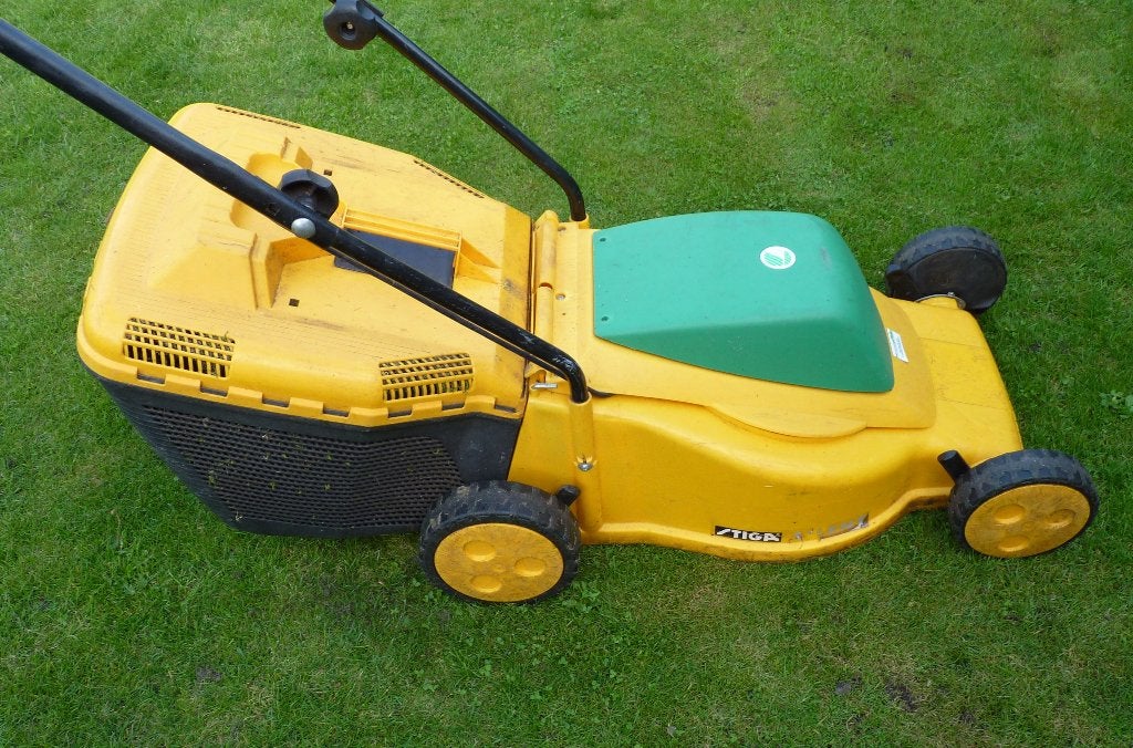 STIGA E401 elektrische grasmachine, Ophalen, Cirkelmaaier, Stiga, Zo goed als nieuw