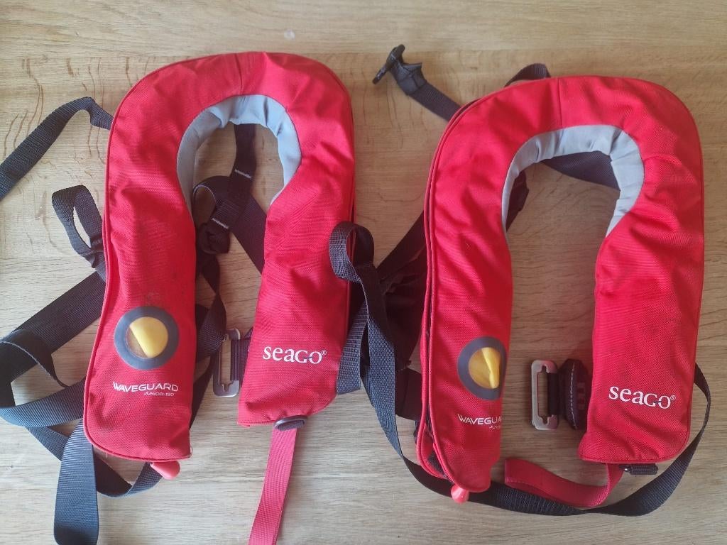 Seago Waveguard Junior Reddingsvest - 150N - 20/50 kg - Rood, Watersport en Boten, Ophalen, Kind, Zo goed als nieuw, Seago