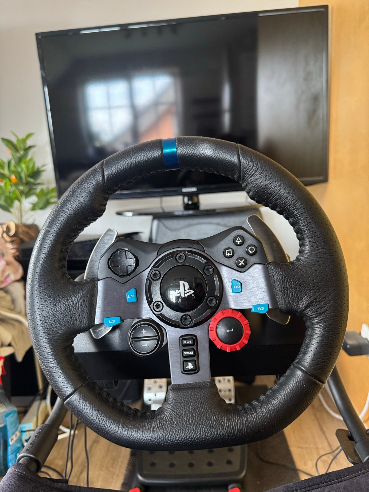 Logitech G29 stuur te koop met aangepaste rempedalen, Spelcomputers en Games, Ophalen, Zo goed als nieuw, Met 1 controller, Original