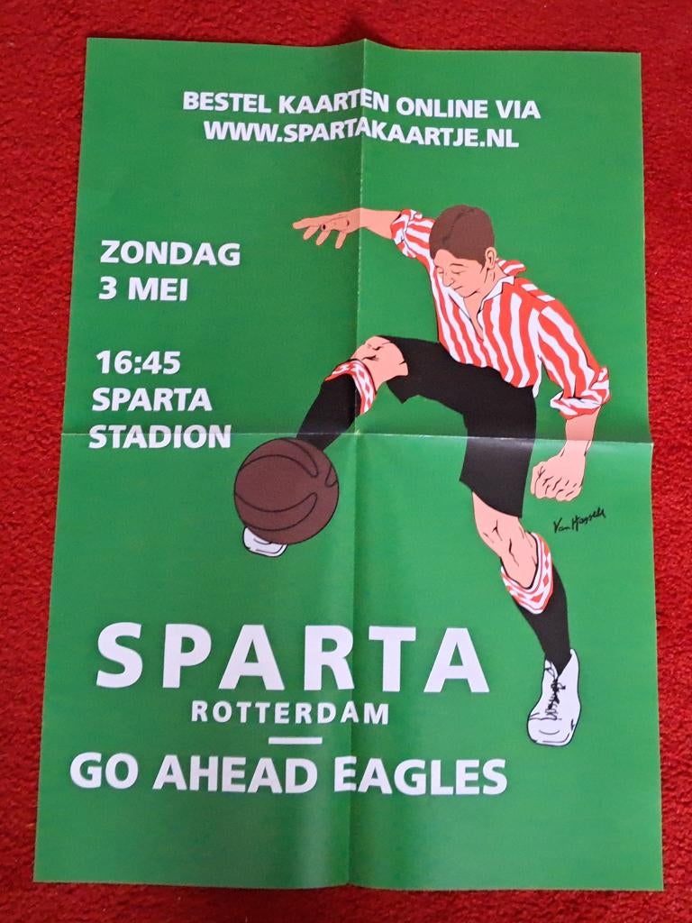 Sparta - Go Agead Eagles 2025/2026, Ophalen of Verzenden, Nieuw, Overige binnenlandse clubs, Poster, Plaatje of Sticker