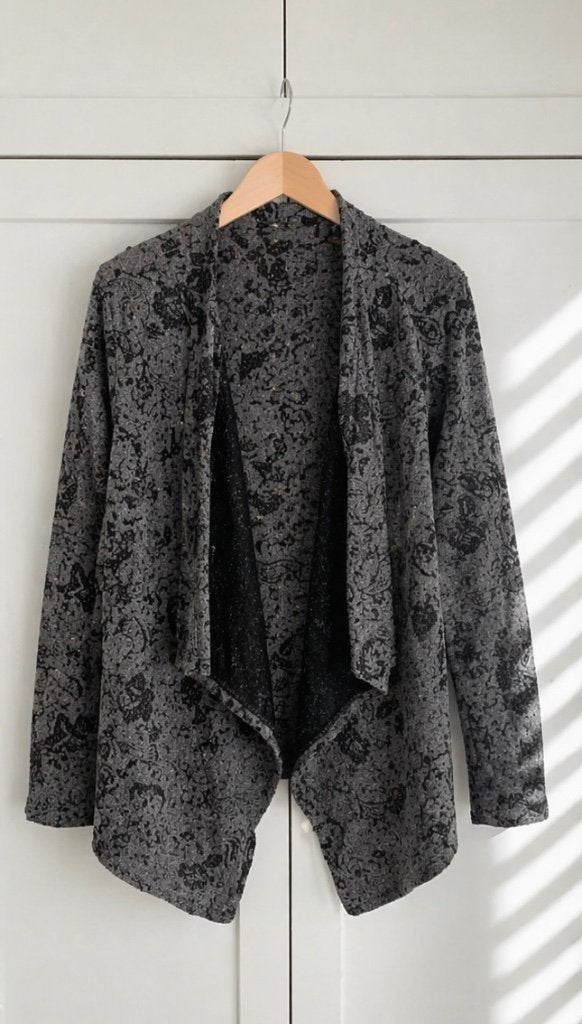 ONLY grijs wikkelvest kimono barokke NIEUW maat M  , Maat 38/40 (M), Only, Nieuw, Ophalen of Verzenden