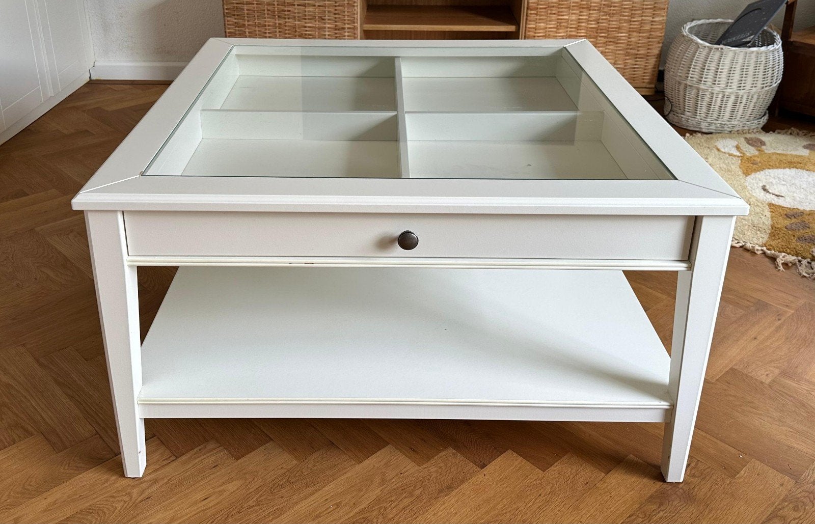 Ikea Liatorp salontafel - wit, Ophalen, Kunststof, Gebruikt, 100 tot 150 cm