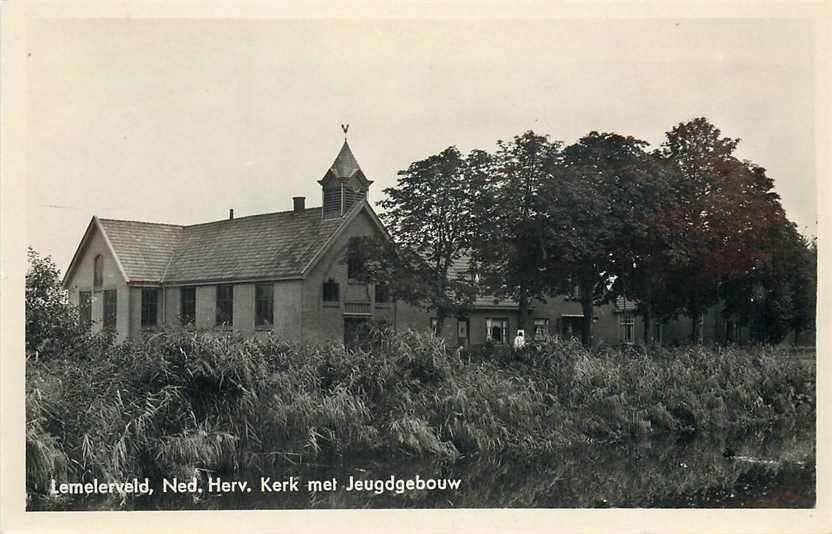 377-692-005 Lemelerveld NH Kerk, Ophalen of Verzenden, Voor 1920, Overijssel