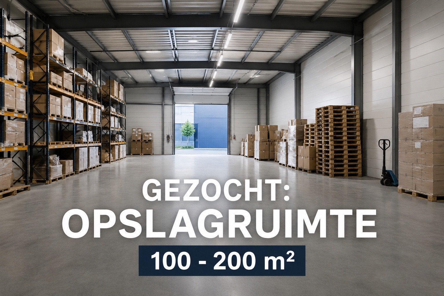 GEZOCHT bedrijfsruimte opslag hobbyruimte