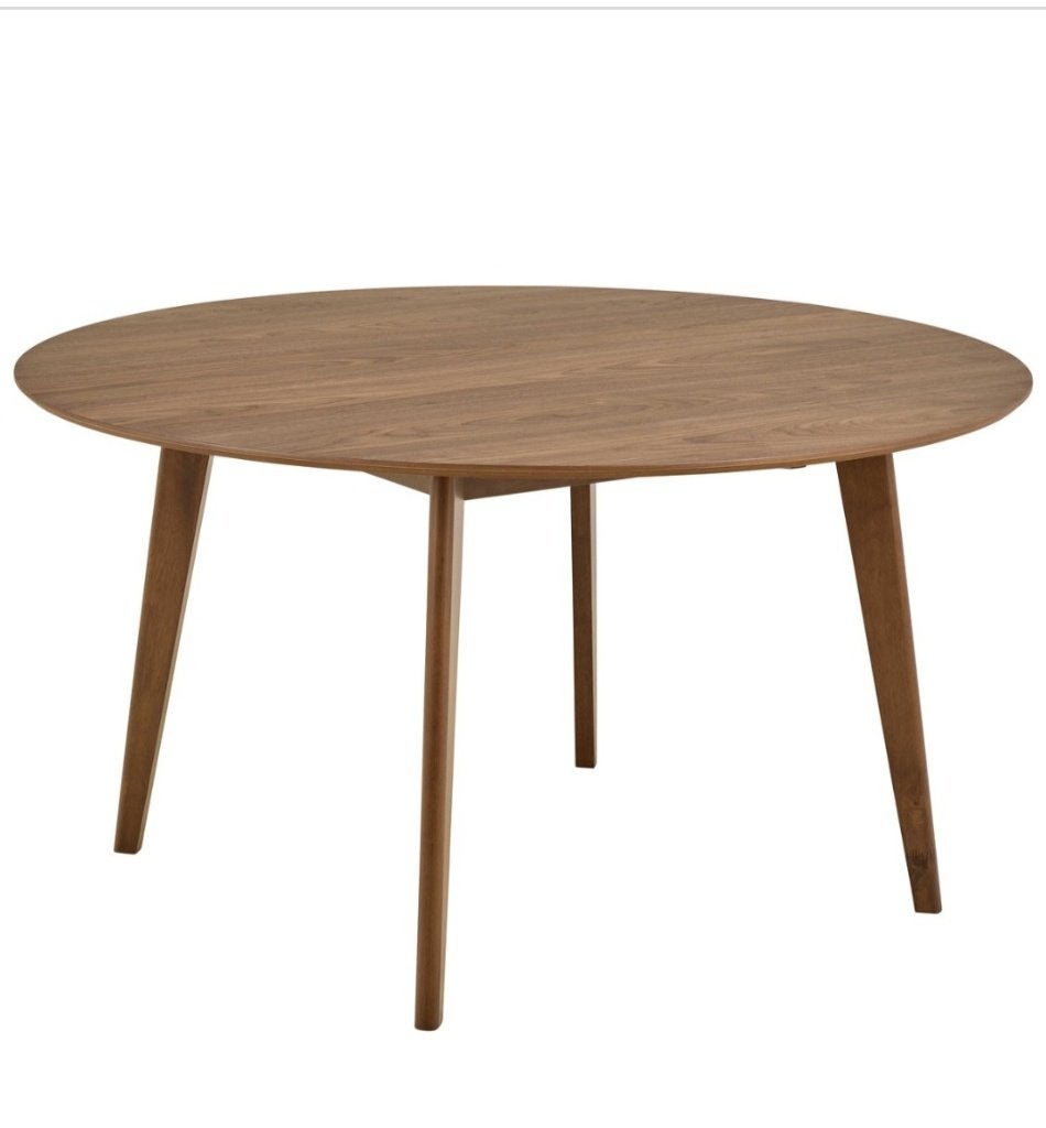 Nieuwe mooie ronde eettafel hout walnoot diameter 140 cm, Huis en Inrichting, Ophalen, Rond, 50 tot 100 cm, Vijf personen of meer
