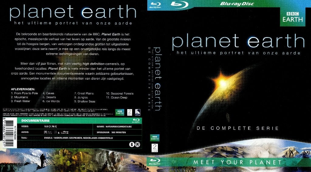 Planet earth de complete serie, Cd's en Dvd's, Blu-ray, Ophalen of Verzenden, Zo goed als nieuw, Tv en Series, Boxset