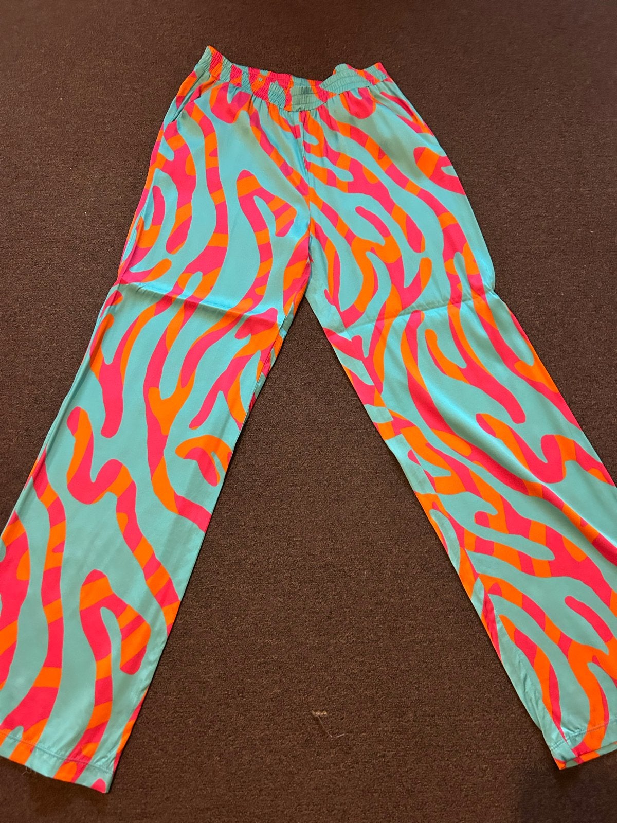 Janice Blouse & Broek Set - Kleurrijke Print, Maat 38/40 (M), Meerkleurig, Ophalen of Verzenden, Zo goed als nieuw