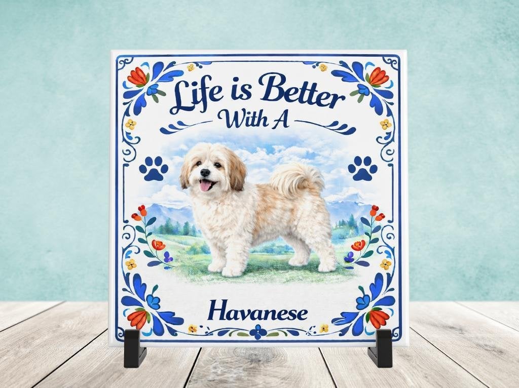 Life is Better With a Havanese - Havanezer Tegel, Verzenden, Nieuw