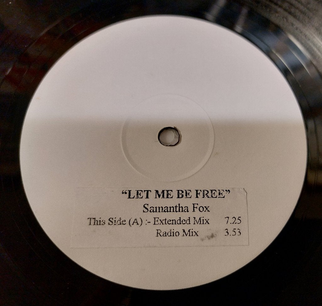 Samantha Fox VINYL PROMO 12 INCH Let me be free Test persing, Cd's en Dvd's, Vinyl | Pop, Promo, Zo goed als nieuw, 12 inch, Verzenden