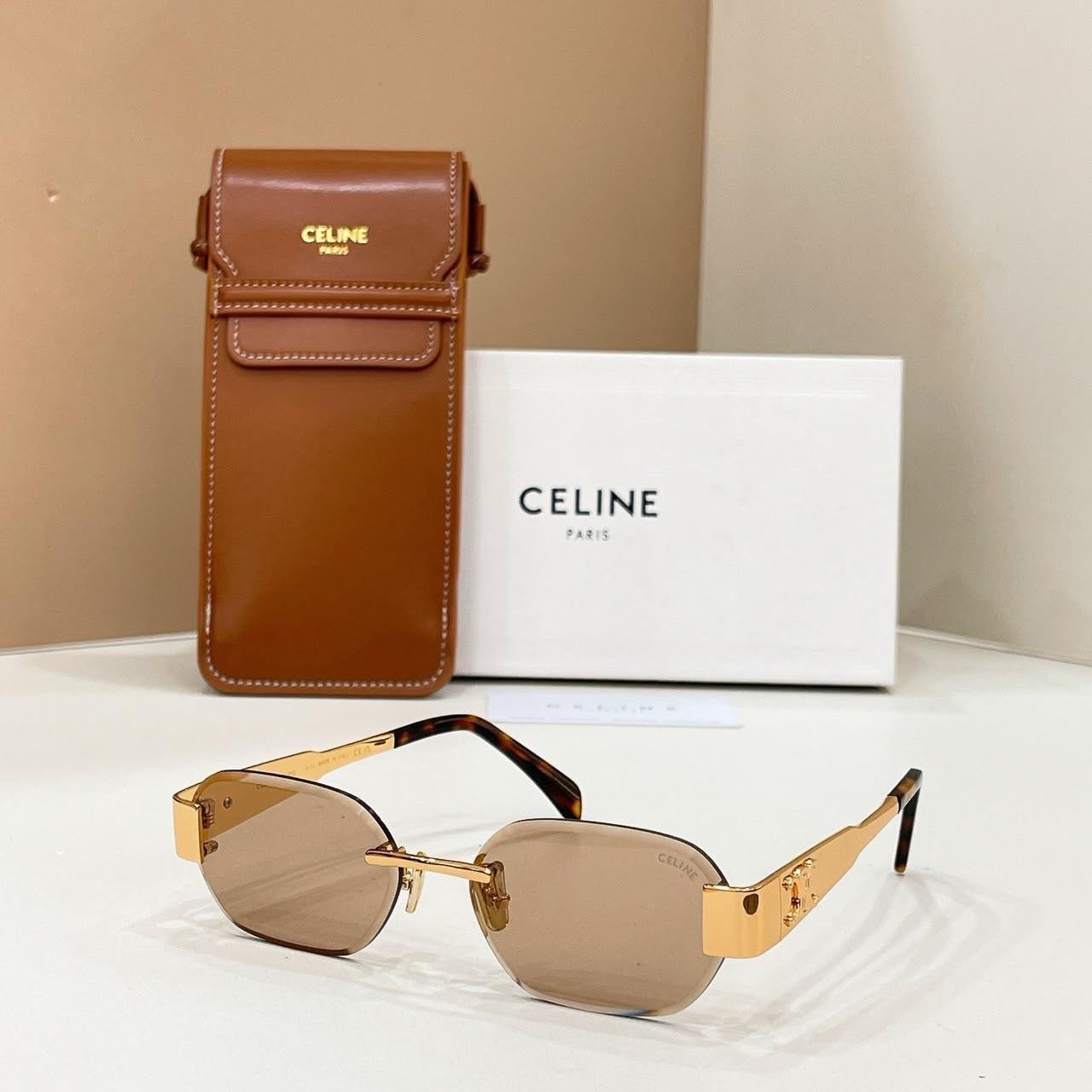 Celine Zonnebrillen Unisex diverse Modellen jonh dalia dita, Overige merken, Zonnebril, Zwart, Nieuw
