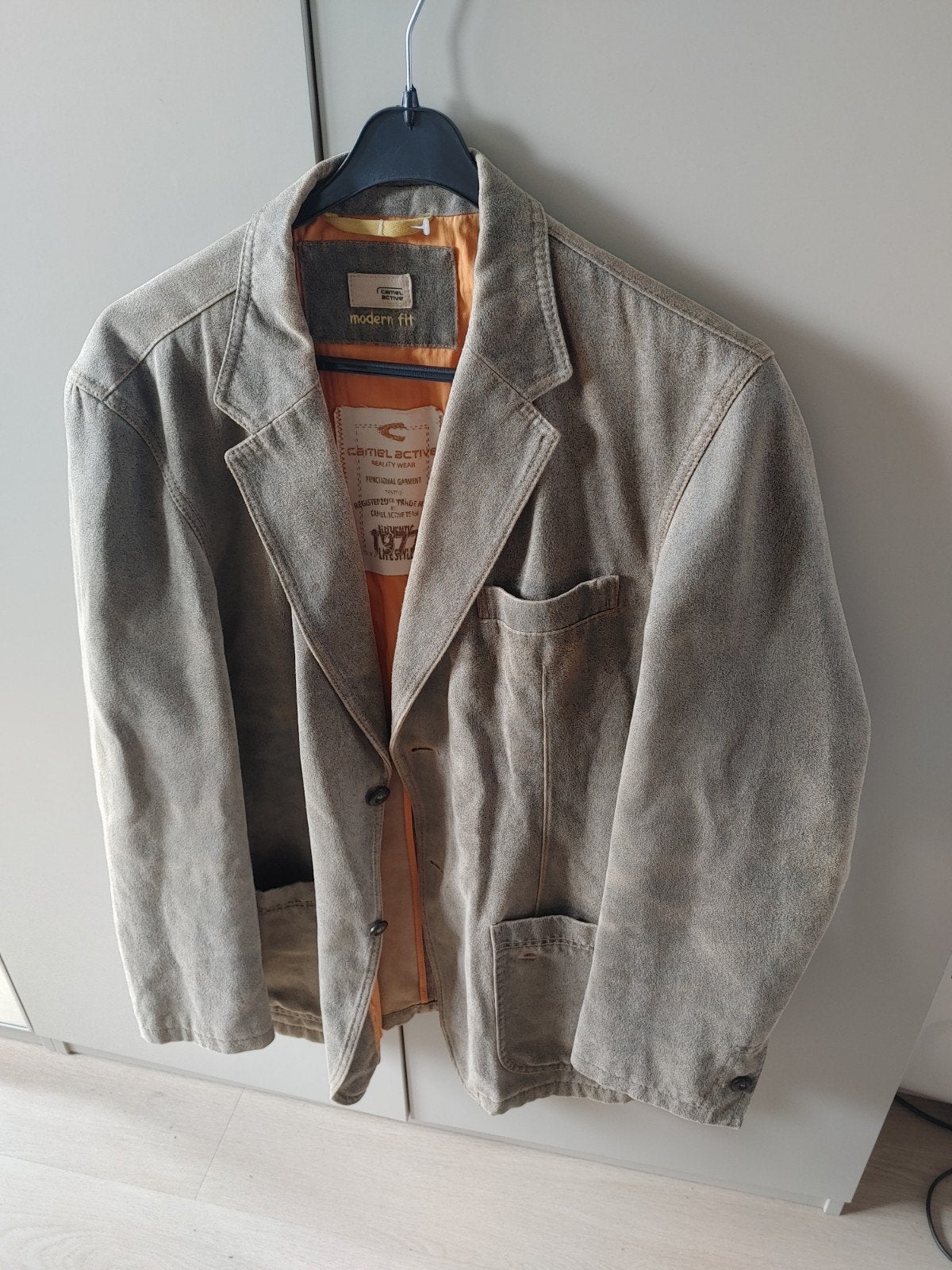 Camel Active Suede Look Jas - Modern Fit - Nieuw, Maat 48/50 (M), Beige, Nieuw, Ophalen of Verzenden