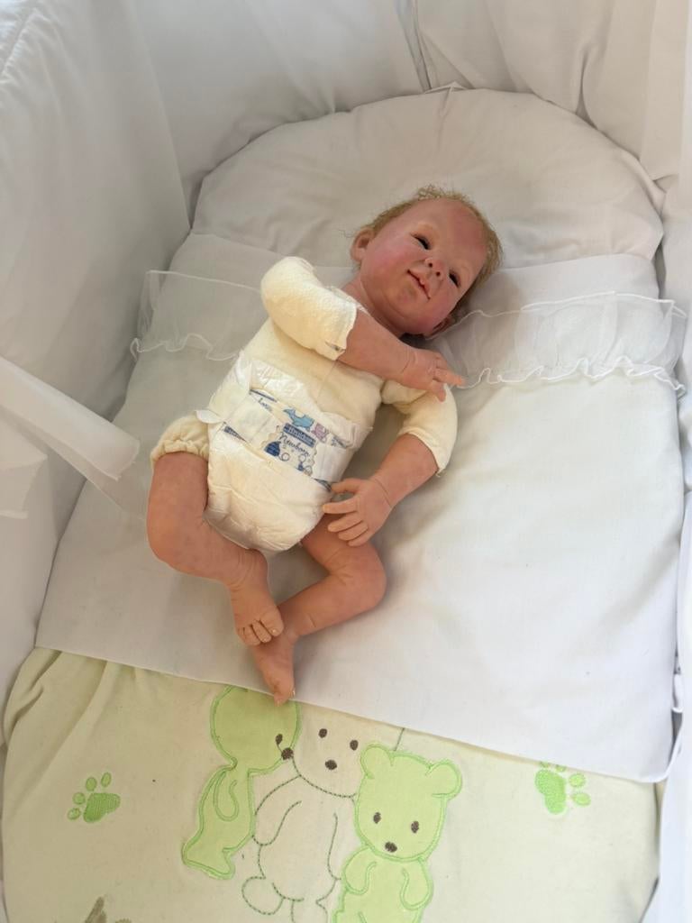 reborn jongetje, Ophalen of Verzenden, Zo goed als nieuw, Levensecht of Reborn