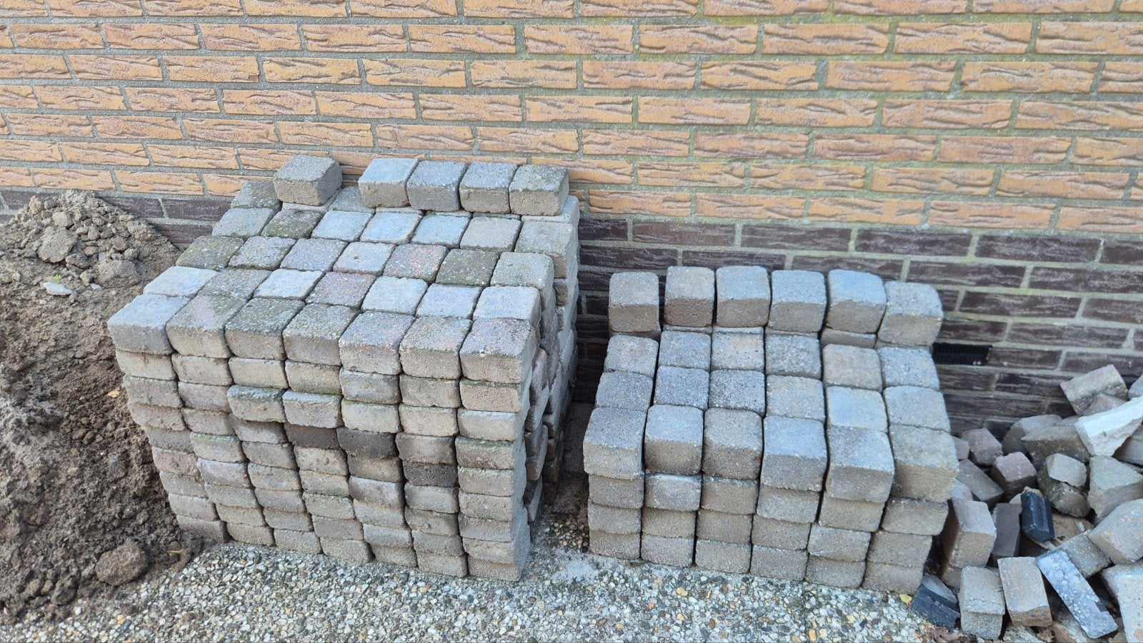 Klinkers Copplestones 10x10 4m2 gratis, Tuin en Terras, Ophalen, Gebruikt, Klinkers, Minder dan 5 m²