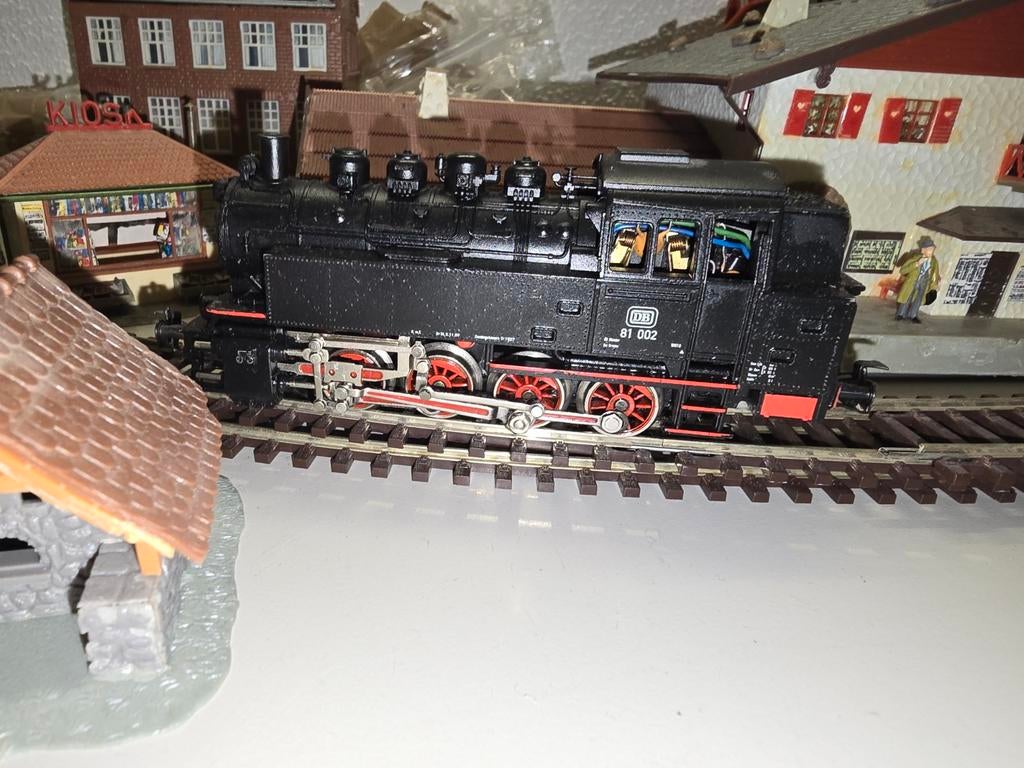 Marklin stoom lokomotief digitaal, rocco rails en huisjes, Ophalen of Verzenden, Zo goed als nieuw, Wisselstroom, Märklin