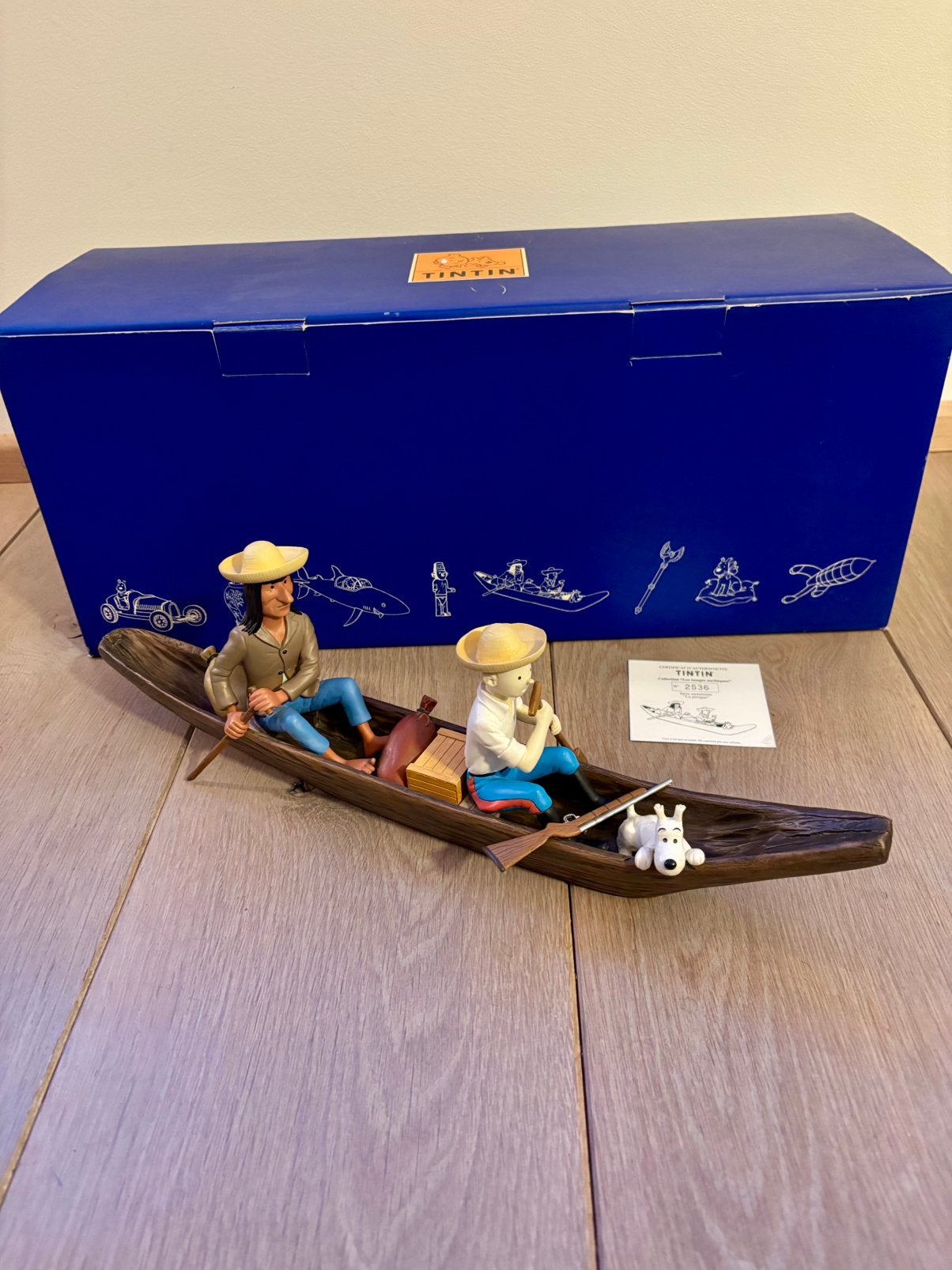 Kuifje/ Tintin moulinsart leblon kano 46956, Ophalen of Verzenden, Kuifje, Zo goed als nieuw, Beeldje of Figuurtje