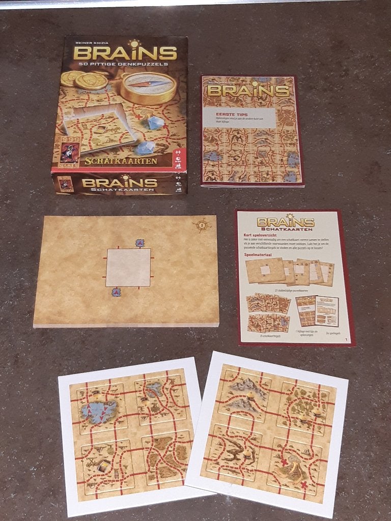 Brains schatkaarten splinternieuw pittige denkpuzzels, Ophalen of Verzenden, Zo goed als nieuw