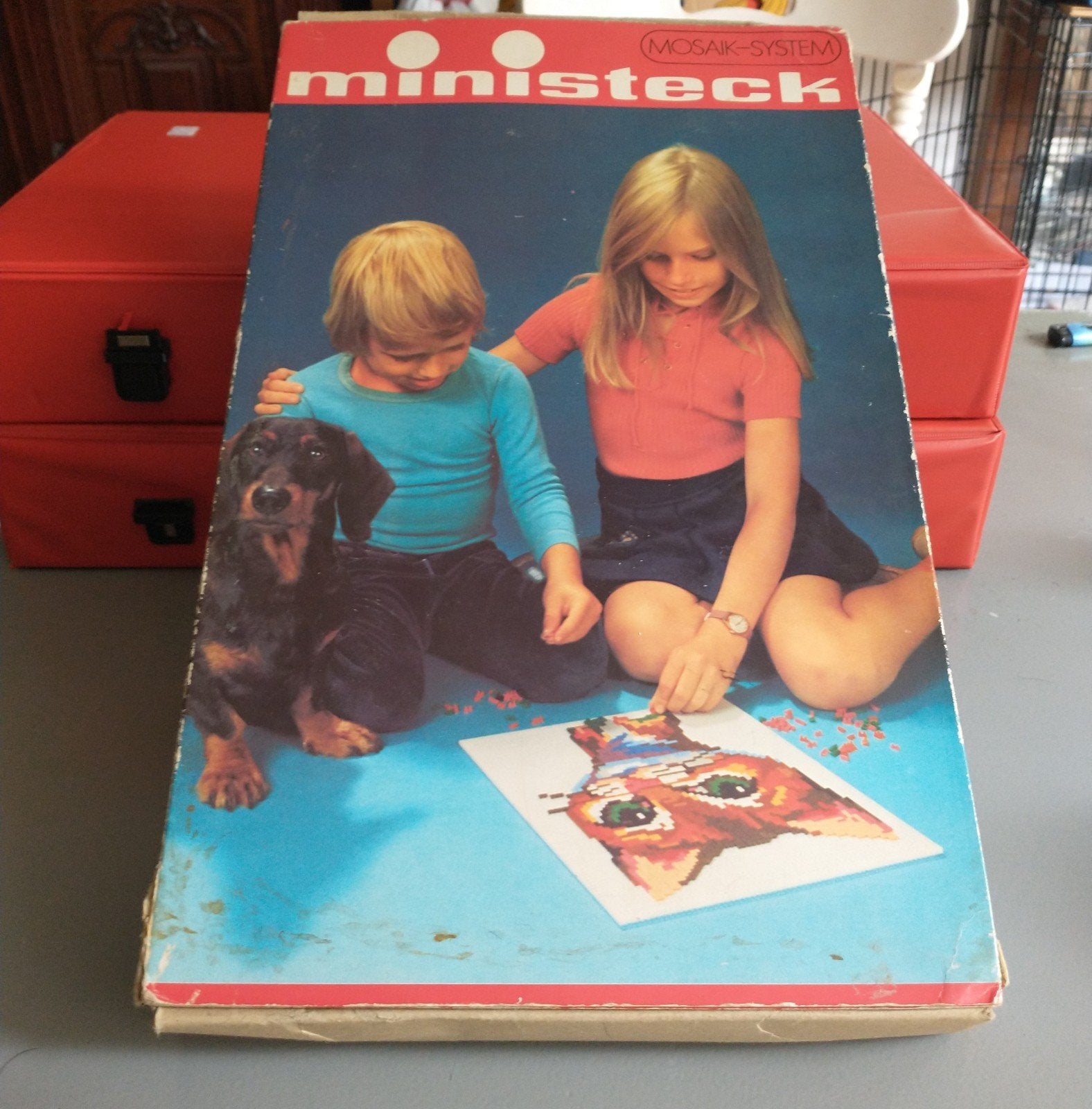 Grote Ministeck collectie in koffers, veel onderdelen, Hobby en Vrije tijd, Ministeck, Ophalen of Verzenden, Gebruikt, Box-set