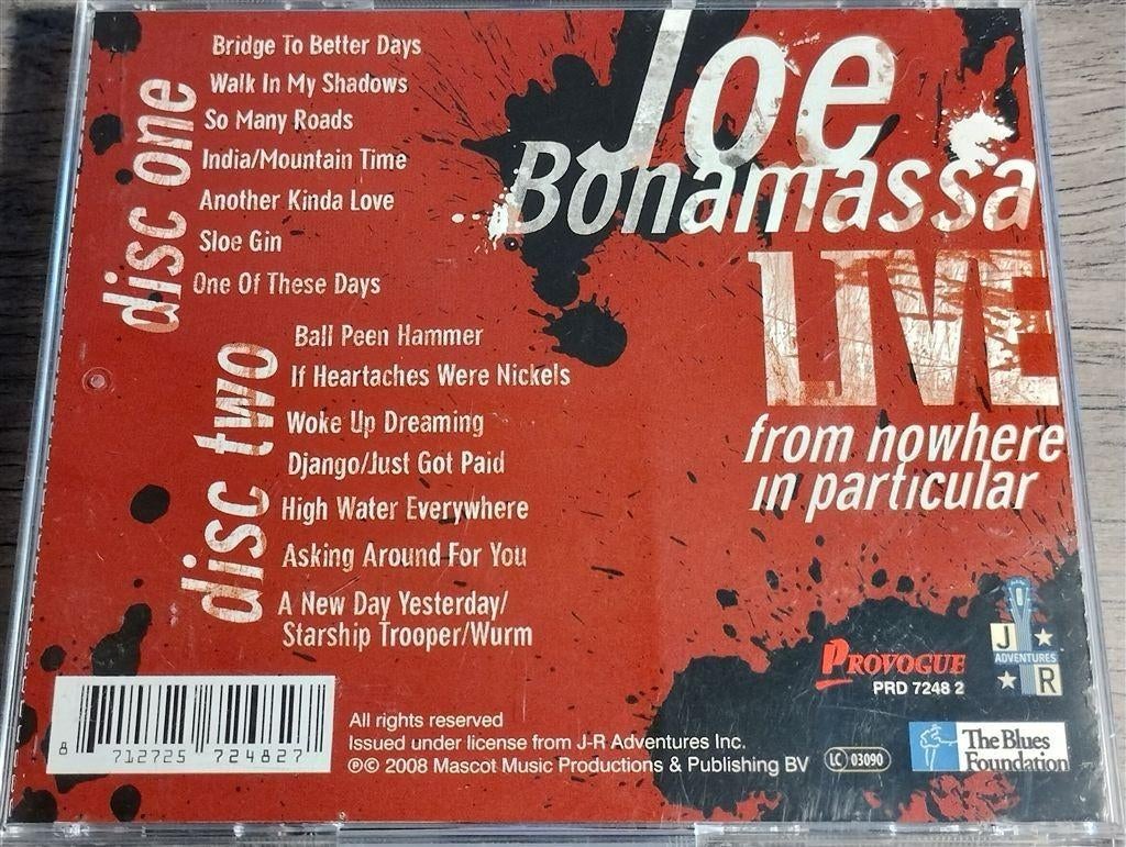 Joe Bonamassa - Live From Nowhere [2 CD], Ophalen of Verzenden, Gebruikt, Jazz