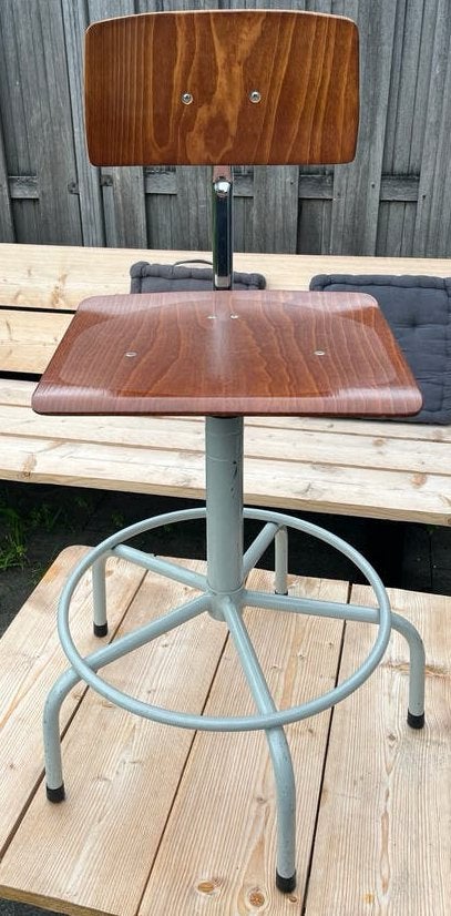 Vintage laboratorium stoel, Antiek en Kunst, Ophalen
