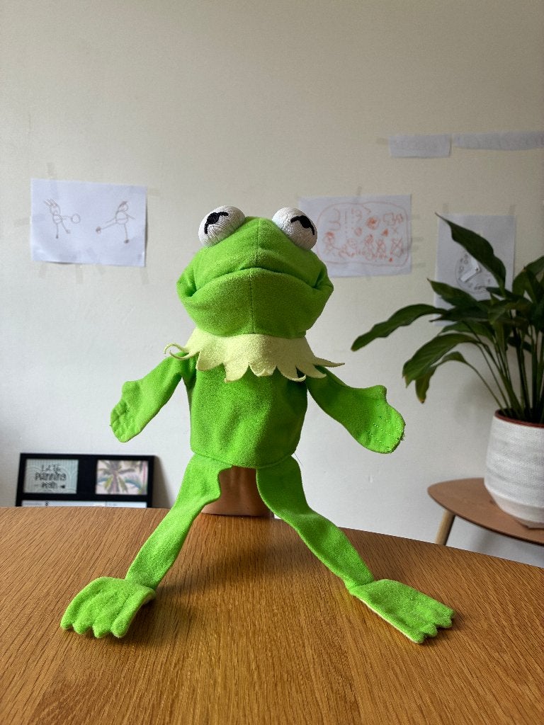 Kermit handpop, Ophalen, Gebruikt, Groen, Overige typen