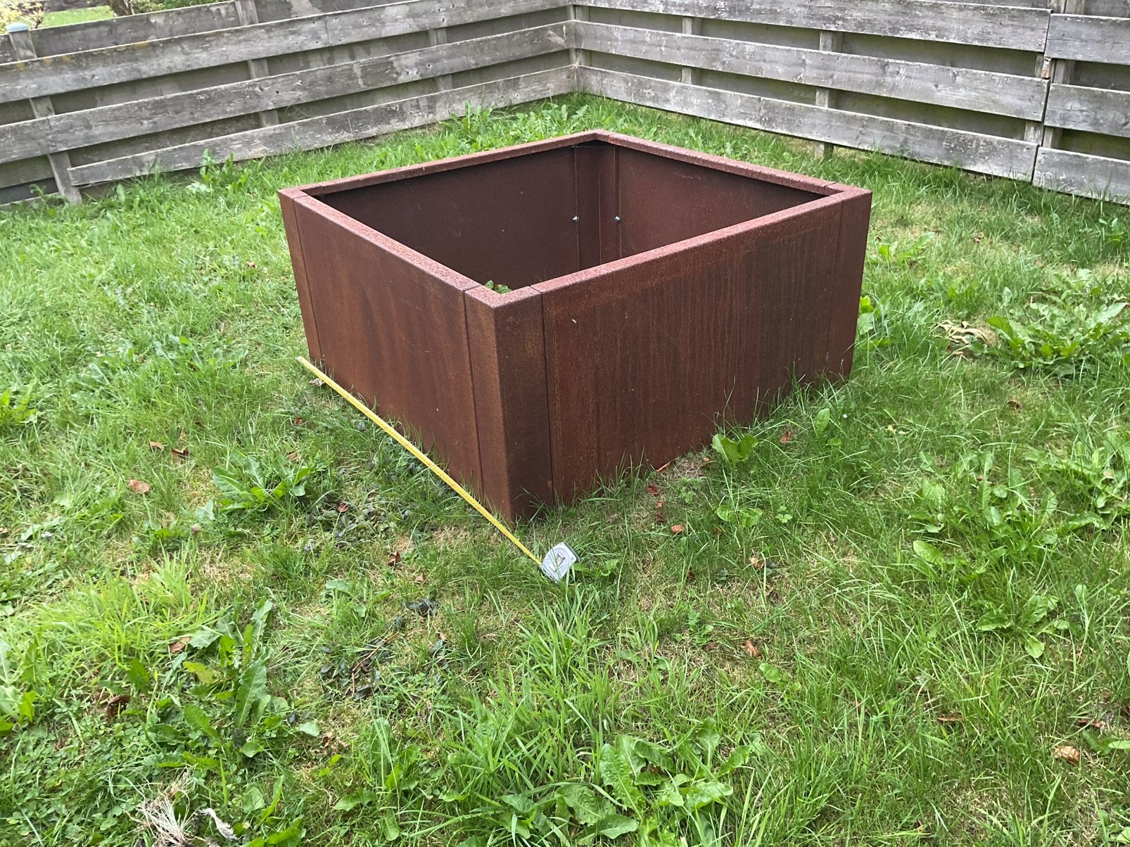 Cortensstalen Plantenbak 100x100 cm hoogte: 50 cm, Ophalen, 100 cm of meer, Vierkant, Zo goed als nieuw