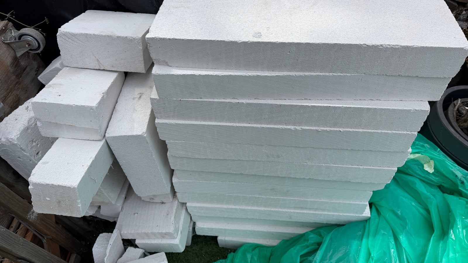 Cellenbetonblokken / Ytong blokken 60x40x7 cm, Doe-het-zelf en Verbouw, Metselstenen, Ophalen, Gebruikt, Overige typen