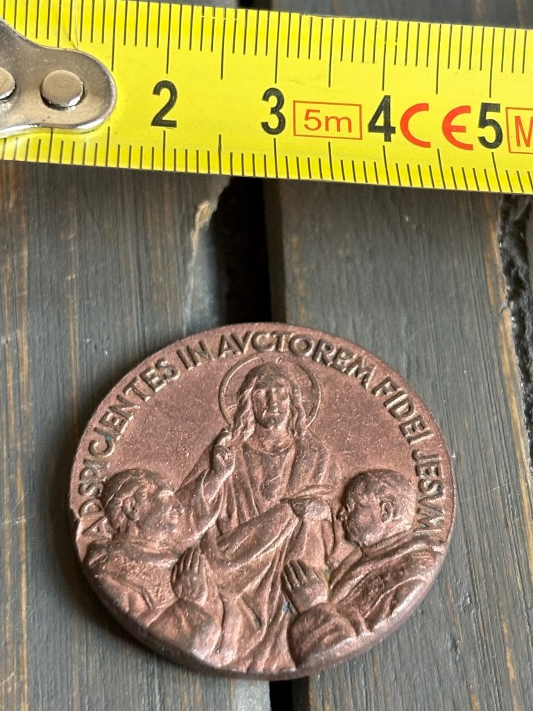 Religieuze munt pausen Pius XI &  Leo XIII, Ophalen of Verzenden, Italië, Losse munt